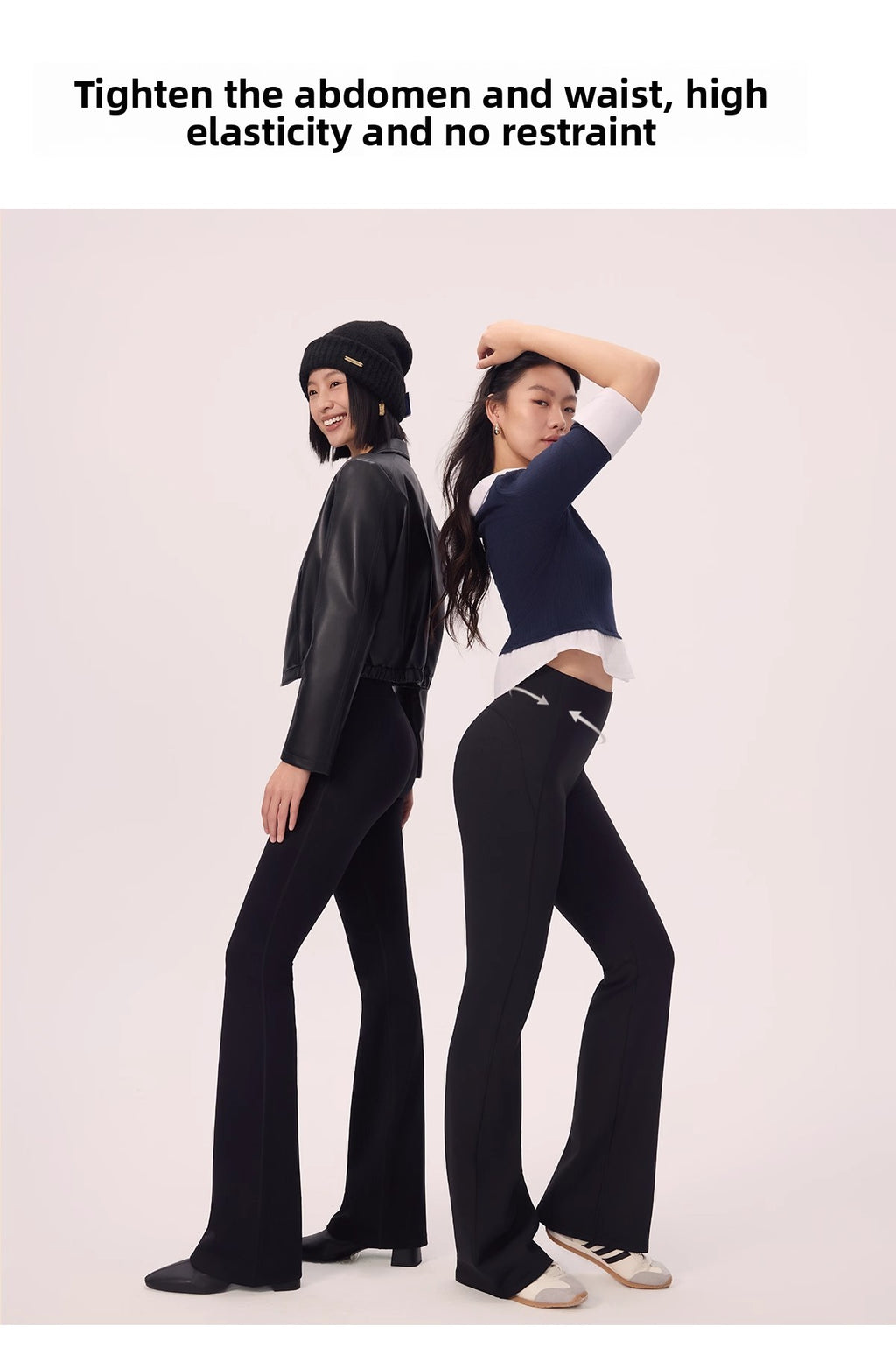 Custom Celebrity Design v2025New Autumn Winter Flared Shark Pants Slimming Yoga Fleece Casual Shark Pants