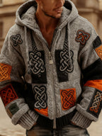 2025Hot Selling  Foreign Trade New Christmas3D Digital Printed Casual Zipper Hooded Jacket