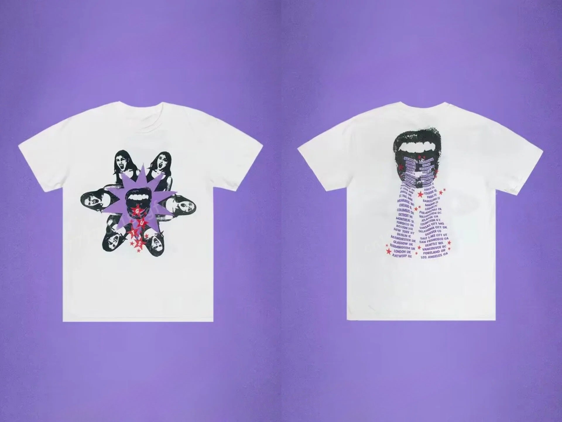 The GUTS World Tour Tee - Black Grunge Edition