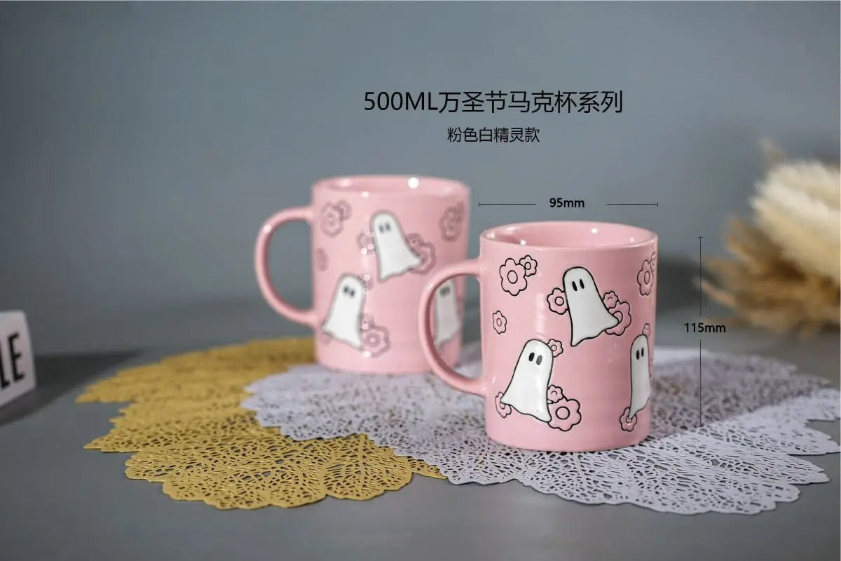 Skull Ceramic Mug Halloween Skull Witch Mug Coffee Cup Creative Gift