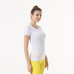Star Custom SWIFT SPEED Yoga Clothes Women's Top Sexy Quick-Drying Gym Sports Morning Exercise Running Round Neck Short Sleeve TS