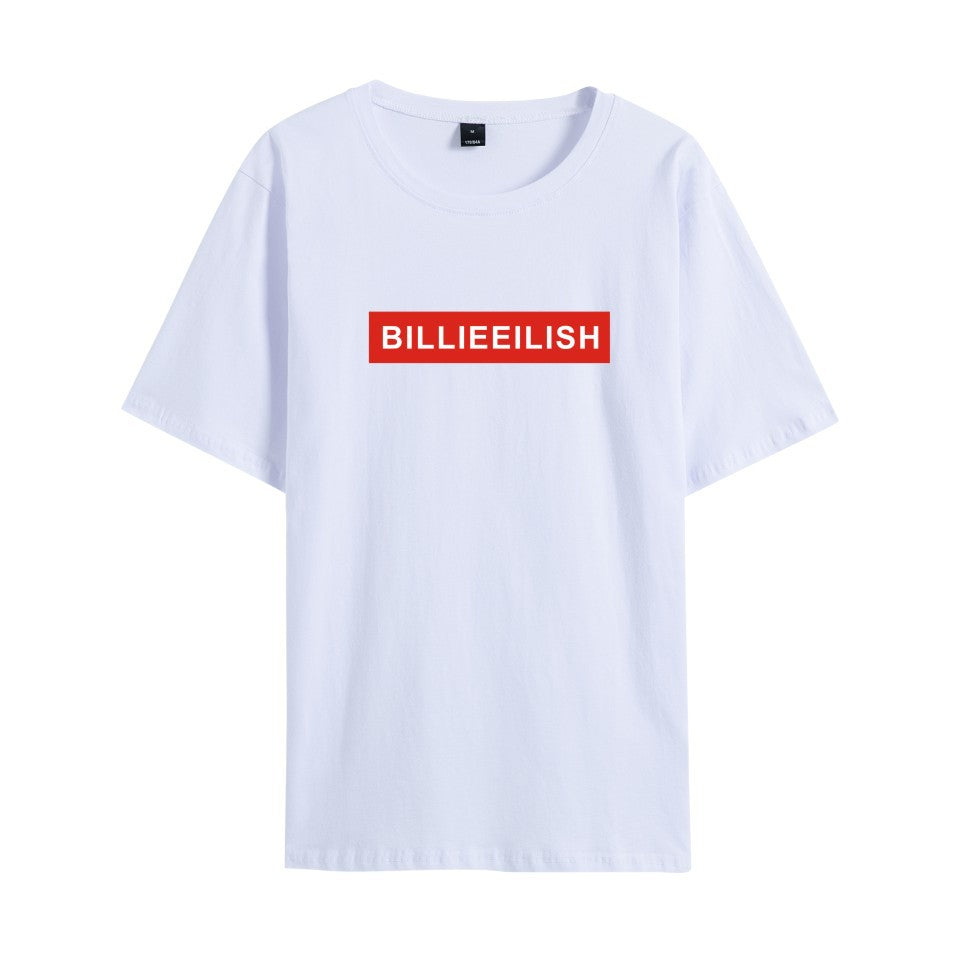 Celebrity Style Billy New Men's and Women's Round Neck Short Sleeve T Shirt