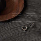 Same Style as Stars2026New Fashion Commuting Neutral Style silver Earrings ins Trendy Hip-Hop Minimalist Style Earrings Fashion New Simple Ear Accessories