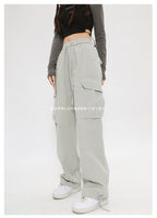 New Retro Cargo Pants Japanese Style Trendy Street Wide-Leg Pants Fashion Unisex Casual Pants Hot Girl