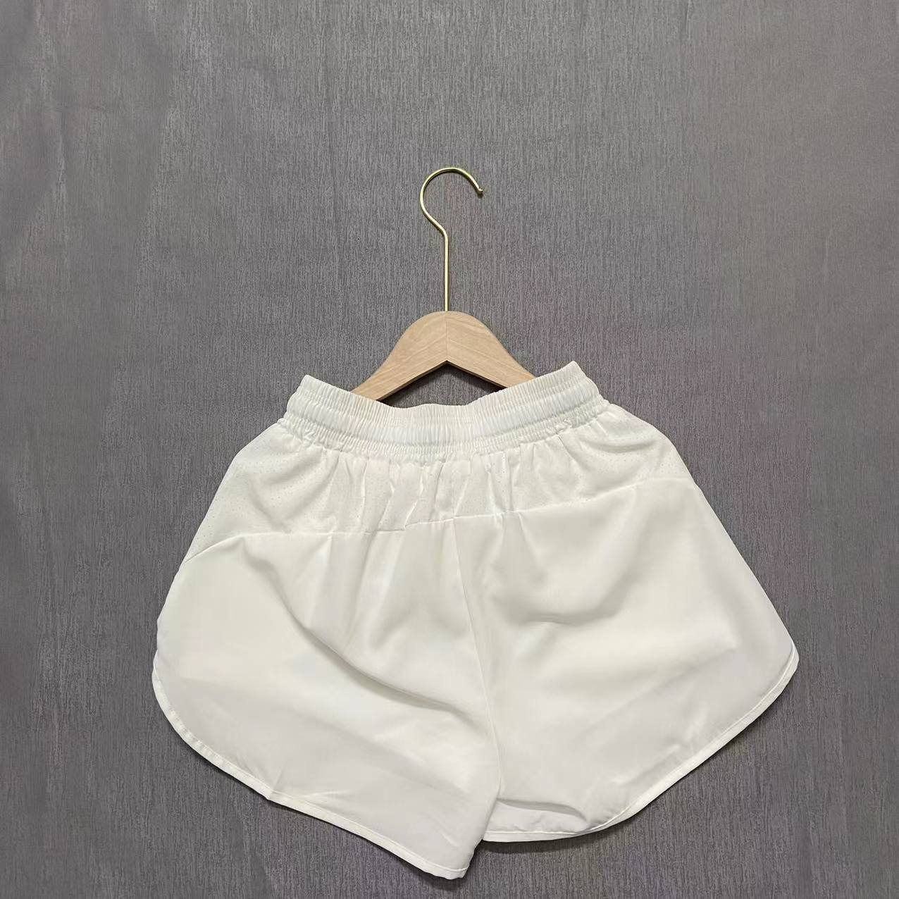 Women's Yoga Pants Sports Summer Thin Quick-Dry Fake Two-Piece Anti-Exposure Shorts Double Layer Running Gym