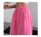 Women's Jogger Pants Yoga Casual Fitness Dance Training Running High Waist Drawstring Wide Leg Sweatpants Loose Fit1428