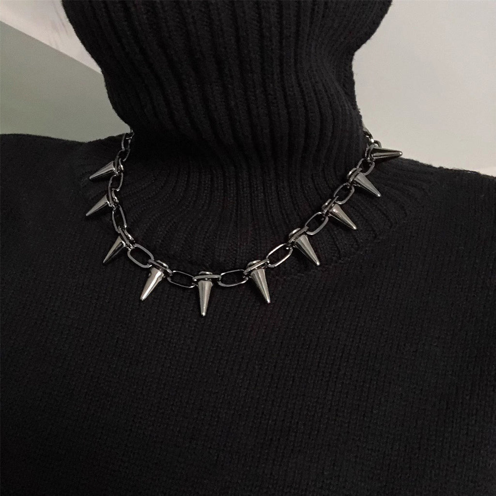 Star Custom 2025New Year's Exaggerated Punk Necklace y2k Irregular Subculture Hip-Hop Trend Unisex Niche Collarbone Chain