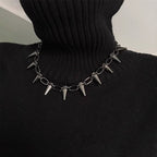 Star Custom 2025New Year's Exaggerated Punk Necklace y2k Irregular Subculture Hip-Hop Trend Unisex Niche Collarbone Chain
