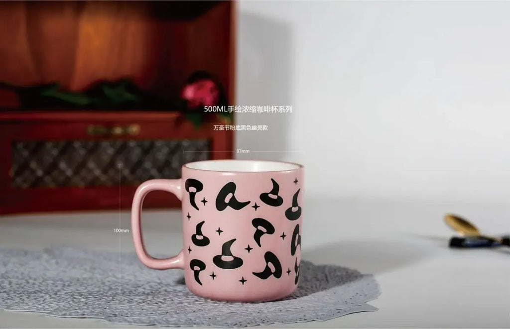 Skull Ceramic Mug Halloween Skull Witch Mug Coffee Cup Creative Gift