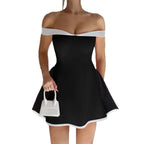 Women's Clothing2026New Fashion Off-Shoulder Sexy Strapless Slim Fit Short Dress