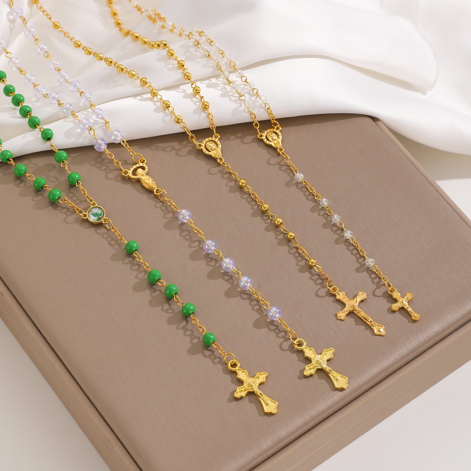 Celebrity Style Popular Cross Long Chain Necklace for Women Easter Trendy Jewelry Sexy Tassel Virgin Mary Pendant