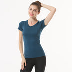 Star Custom SWIFT SPEED Yoga Clothes Women's Top Sexy Quick-Drying Gym Sports Morning Exercise Running Round Neck Short Sleeve TS