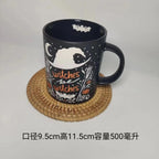 Skull Ceramic Mug Halloween Skull Witch Mug Coffee Cup Creative Gift