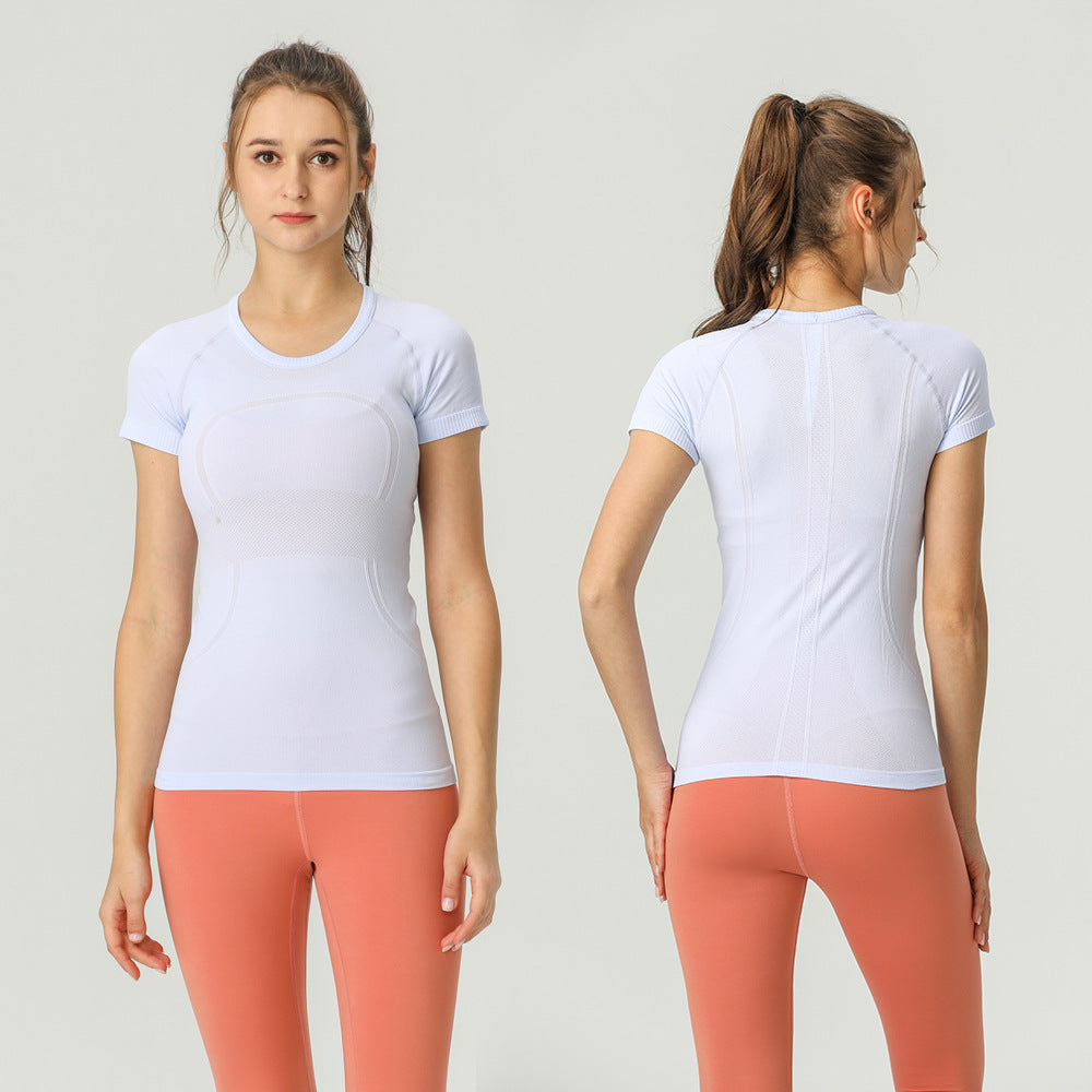 Star Custom SWIFT SPEED Yoga Clothes Women's Top Sexy Quick-Drying Gym Sports Morning Exercise Running Round Neck Short Sleeve TS
