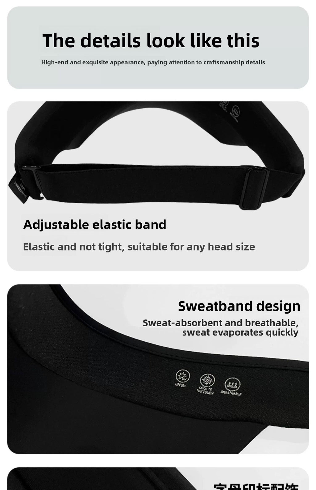 K-Pop Airport Style Sun Visor - UV Protection Sport Hat