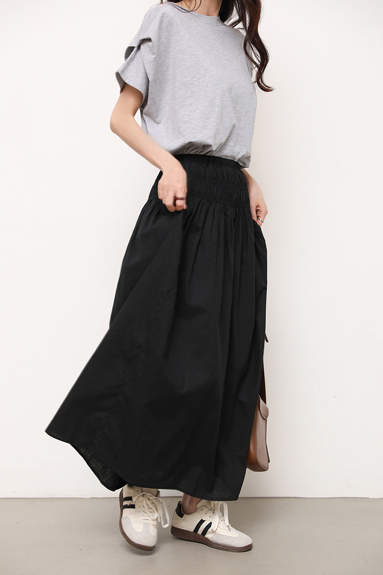 Star Custom Japanese Style New Model Lotte8Color Summer Stripes T Women's Cotton Loose Batwing Sleeve Knitted Top