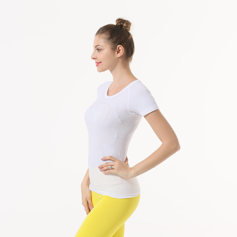 Star Custom SWIFT SPEED Yoga Clothes Women's Top Sexy Quick-Drying Gym Sports Morning Exercise Running Round Neck Short Sleeve TS