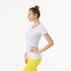 Star Custom SWIFT SPEED Yoga Clothes Women's Top Sexy Quick-Drying Gym Sports Morning Exercise Running Round Neck Short Sleeve TS