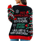 2025Autumn and Winter New Christmas Sticky Ball Sweater Women's Christmas Long Sleeve Knitted Sweater