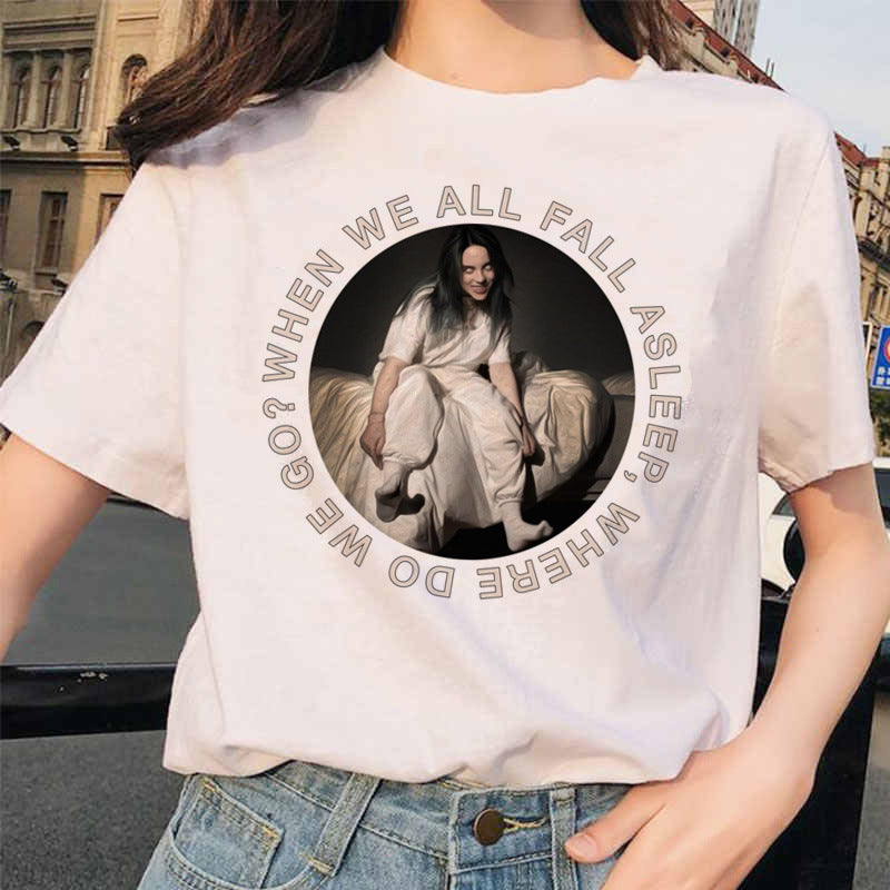 Same Style as Stars Billie Girl with a Pearl Earring World Famous Painting by Vermeer Short Sleeve T T-shirt Women's Bottoming Shirt