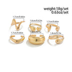 Custom Design Photosensitive Water Drop Hugging Open Ring for Celebrities Unique Irregular Geometric Joint Ring