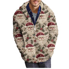 2025Hot Selling  Foreign Trade New Christmas3D Digital Printed Casual Zipper Hooded Jacket