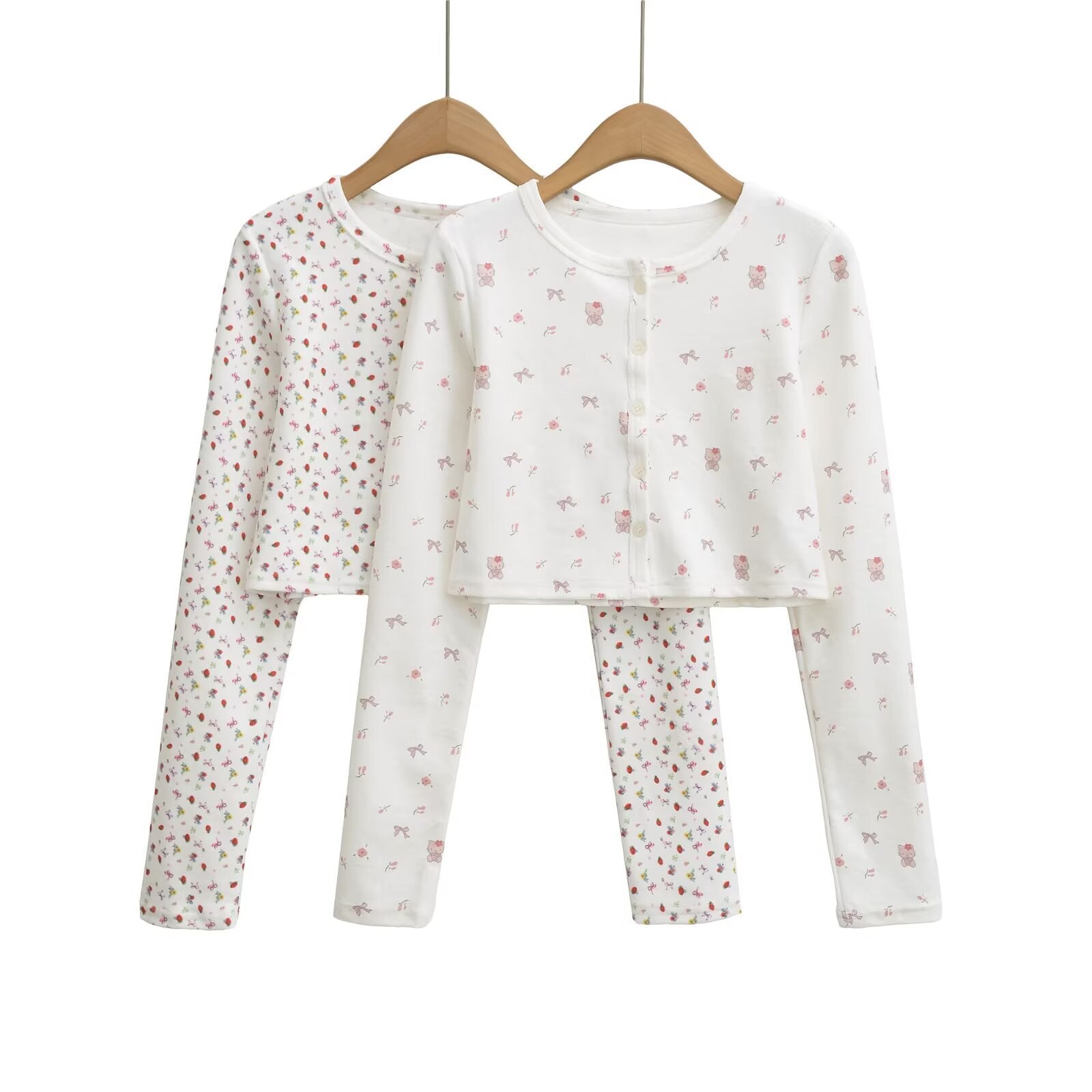 2025Autumn New Sexy Hot Girl Outfit Floral Fleece Sexy Cardigan Slim Fit Slimming Jacket