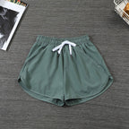 Women's Yoga Pants Sports Summer Thin Quick-Dry Fake Two-Piece Anti-Exposure Shorts Double Layer Running Gym