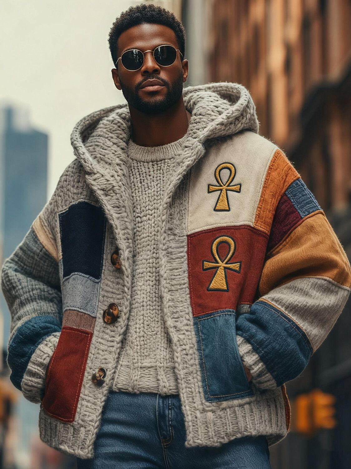 2025Hot Selling  Foreign Trade New Christmas3D Digital Printed Casual Zipper Hooded Jacket