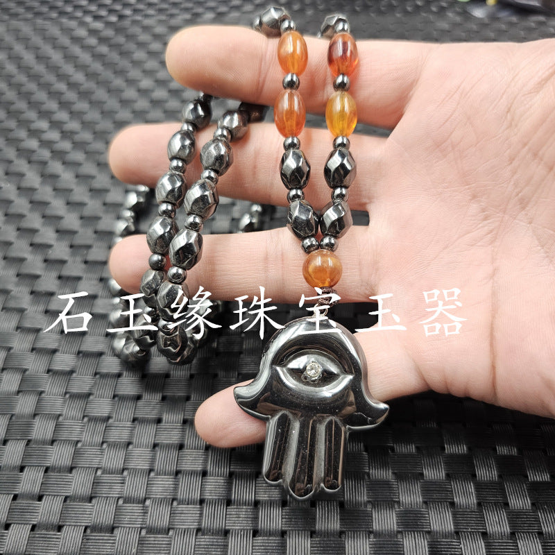 Star Custom Celebrity Imitation Terahertz Dolphin Necklace Round Ring Jade Clasp Cross Necklace Jewelry Sweater Chain Collarbone Necklace