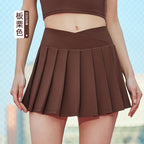 Pop-Punk Princess Pleated Mini Skirt - High Waist Tennis Core