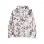 2025European and Autumn New Women's Fashion3d Digital Printed Camouflage Maple Leaf Sweatshirt Jacket