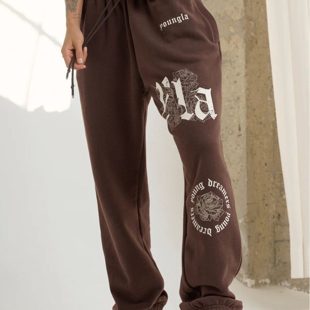 YOUNGLA Sports Pants Gym Bodybuilding Running Training Pants Cotton Terry Printed Jogger Pants Men