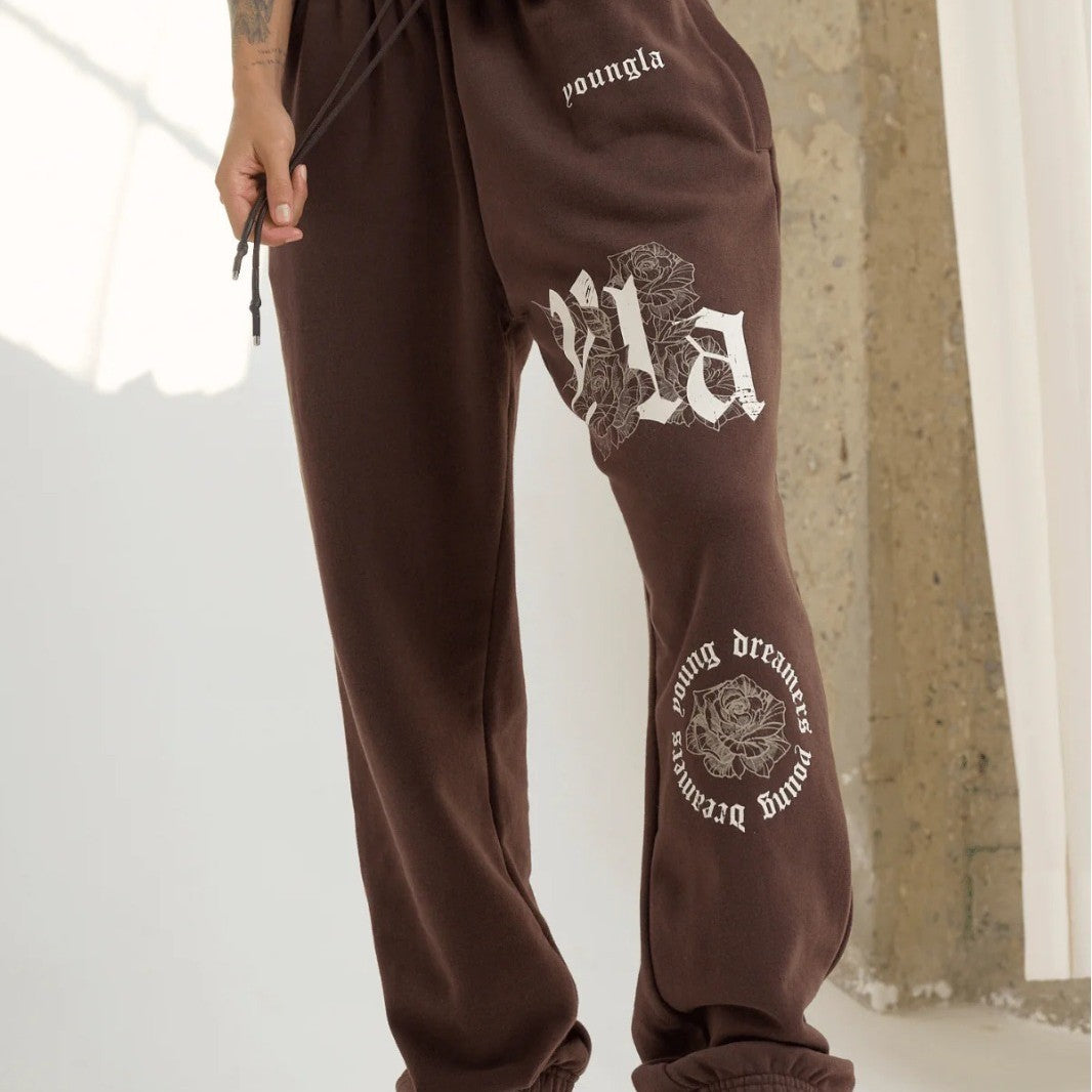 YOUNGLA Sports Pants Gym Bodybuilding Running Training Pants Cotton Terry Printed Jogger Pants Men