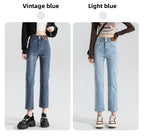 Rockstar Girlfriend High-Waist Cigarette Jeans - Noir Black