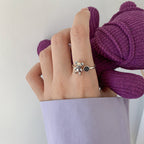 2026New design with high-quality texture925Index Finger Pure Silver Decorative Ring for Women, Light Luxury Niche ins Minimalist Style Personality Fashion Ring