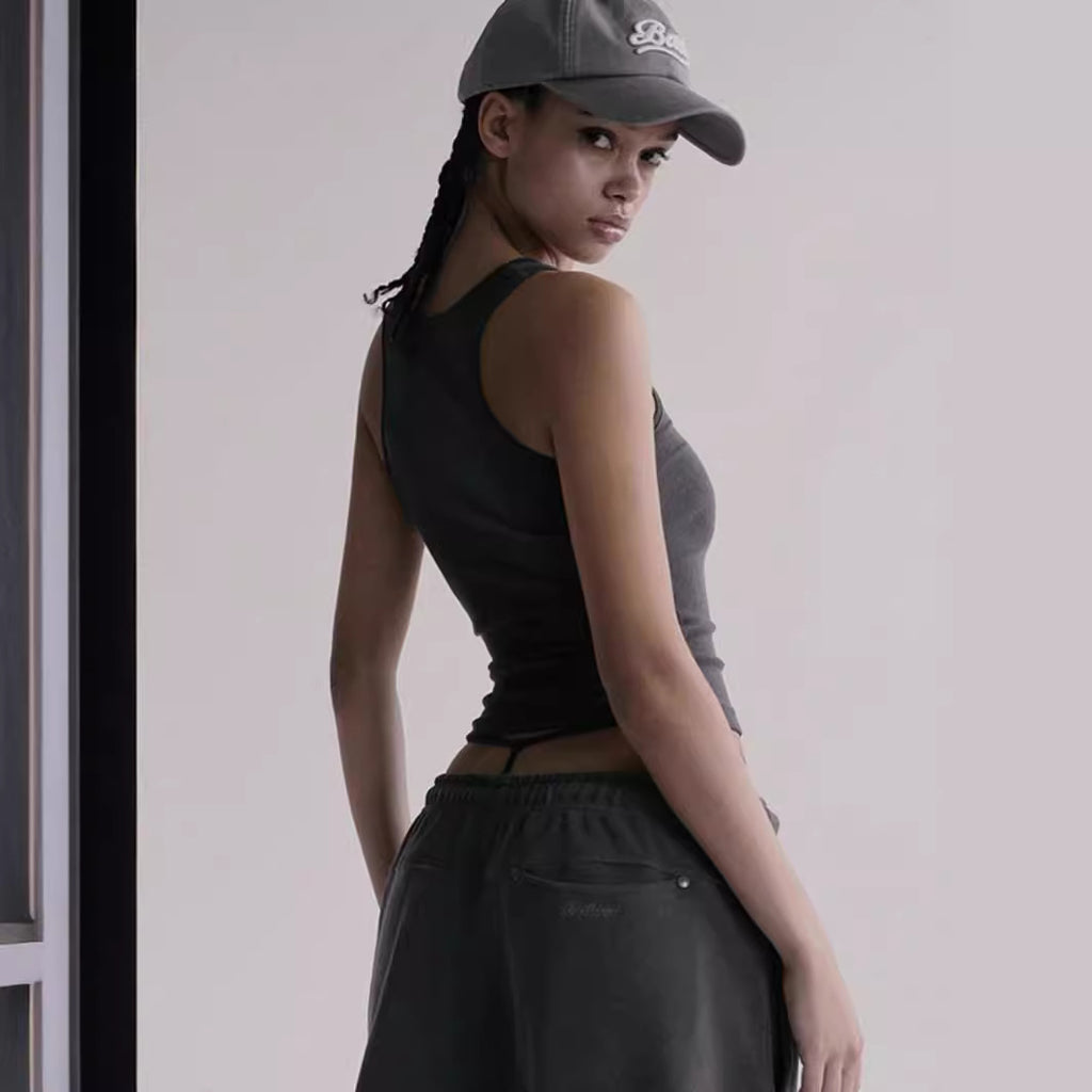 Star Custom South Korea badblood bcac  Style Spicy Girl Tank Top Camisole Women's Casual Slim Fit Niche Base Shirt