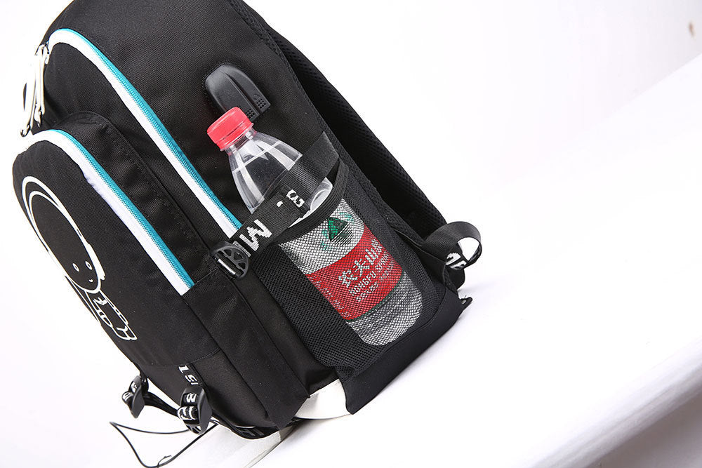 Celebrity Style Trend Billie Teenage Primary and Secondary School Students Schoolbag USB Men's and Women's Casual Backpack