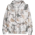 2025European and Autumn New Women's Fashion3d Digital Printed Camouflage Maple Leaf Sweatshirt Jacket