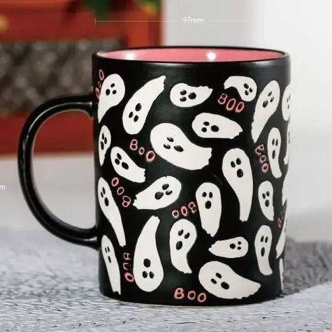 Skull Ceramic Mug Halloween Skull Witch Mug Coffee Cup Creative Gift