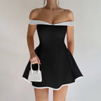 Women's Clothing2026New Fashion Off-Shoulder Sexy Strapless Slim Fit Short Dress