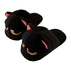 "Mood" Grumpy Cat Plush Slippers - Kawaii Gamer Girl Essential