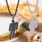 Same Style as Stars Billie Trendy Pendant Full of Zirconia for Trendy People hiphop Hip Hop Necklace