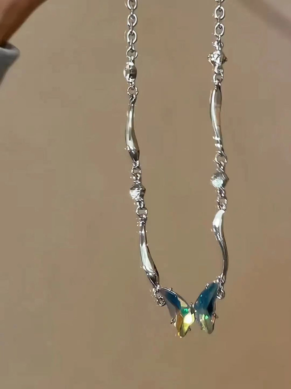 Star Custom 2025New Year's Exaggerated Punk Necklace y2k Irregular Subculture Hip-Hop Trend Unisex Niche Collarbone Chain