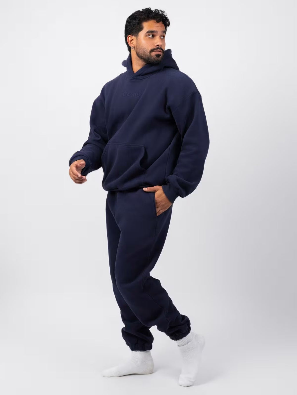 Fashionable Spring and Autumn New Style TK Amazon Exquisite Embroidered Casual Sports Hoodie Set for Men and Women