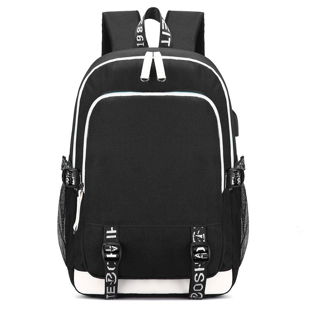 Celebrity Style Trend Billie Teenage Primary and Secondary School Students Schoolbag USB Men's and Women's Casual Backpack