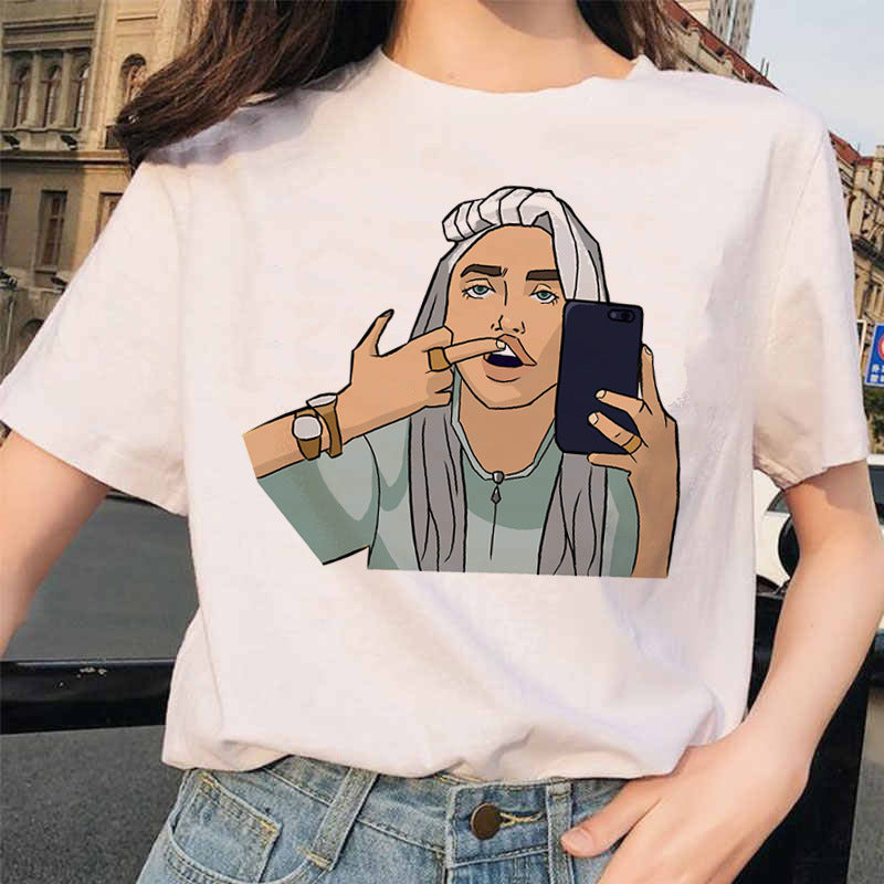 Same Style as Stars Billie Girl with a Pearl Earring World Famous Painting by Vermeer Short Sleeve T T-shirt Women's Bottoming Shirt