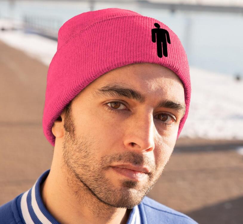 Same Style as Stars Billie Embroidered Knitted Hat Pullover Unisex Woolen Cold Hat Same Style as Stars