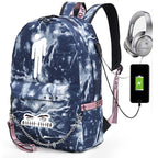 Same Style as Stars Billie Backpack Star l Empty USB Rechargeable Travel Backpack Student School Bag