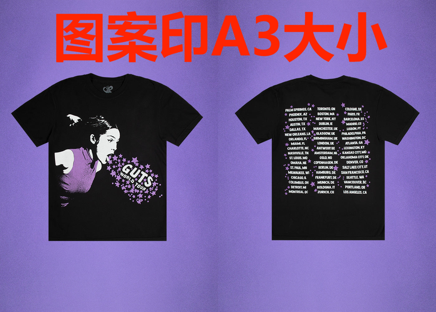 "Vampire" Era Graphic Baby Tee - Retro Concert Wash